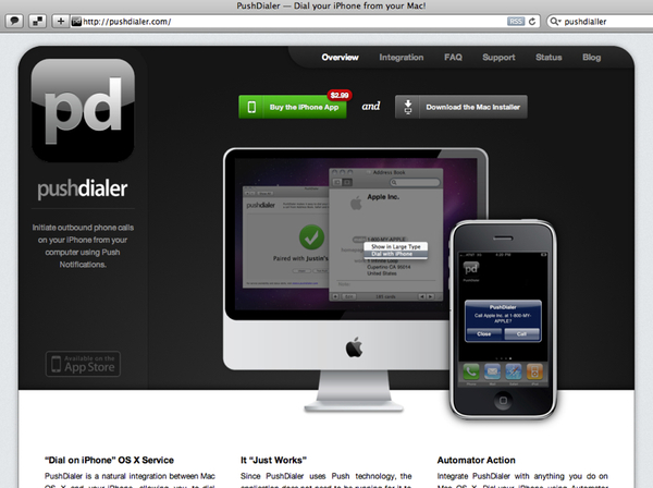 Pushdialer - aus dem Browser eine Telefonnummer wählen