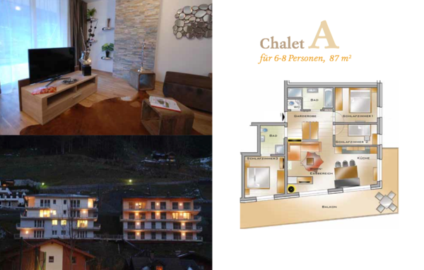 Bilder und Grundrisse Bilder und Grundriss vom Sonnseit Chalet - Großarl - igumbi Kunde